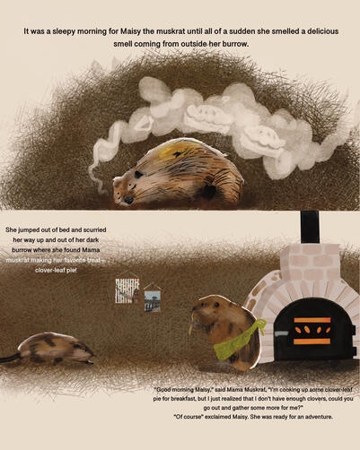 Maisy the Muskrat Page Example